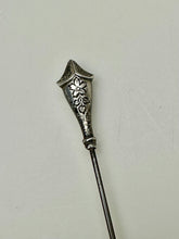 Load image into Gallery viewer, Antique Victorian Sterling Hat Stick Pin (7&quot;)
