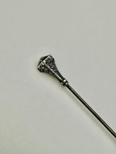 Load image into Gallery viewer, Antique Victorian Sterling Hat Stick Pin (6.5")

