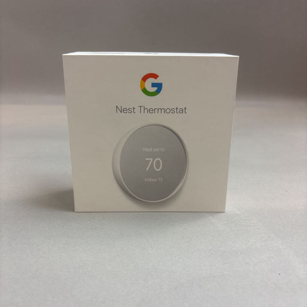 Google Nest Smart Thermostat, Snow #G4CVZ (5x5x2)