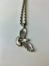 Load image into Gallery viewer, Vintage JM Silvertone Eagle Pendant on 20&quot; Chain
