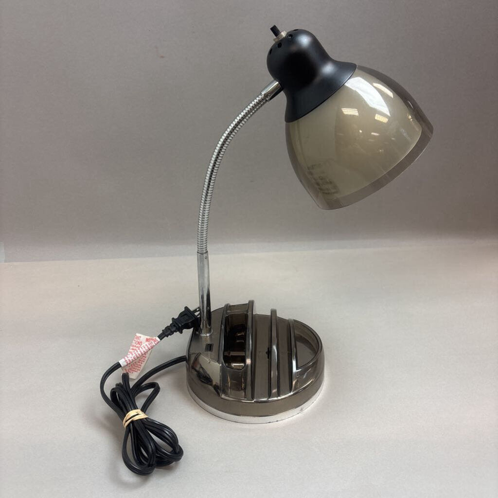 Desk Lamp With Caddy Organizer/Charging Outlet (18