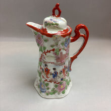 Load image into Gallery viewer, 10&quot; Vintage Japanese Kutani Geisha Girl China Chocolate Pot
