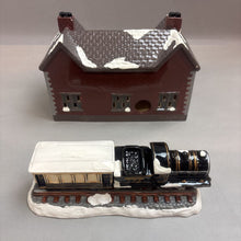 Load image into Gallery viewer, Dept 56 Snow Village Depot With Train/Track (7x10x5) 4 Pcs

