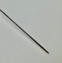 Load image into Gallery viewer, Antique Victorian Jade Brass Repousse Hat Stick Pin As-Is (9&quot;)

