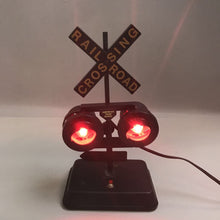 Load image into Gallery viewer, Railroad Crossing Signal Novelty Lamp/Light w/Train Sounds (12&quot;)(As Is)
