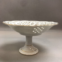 Load image into Gallery viewer, Vintage Lefton PedestalmPlate Flowers Lace Edge (4x8)
