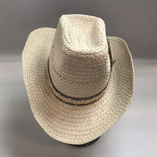 Load image into Gallery viewer, Mens Western Straw Hat with Feather (M)
