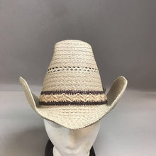 Load image into Gallery viewer, Mens Western Straw Hat with Feather (M)

