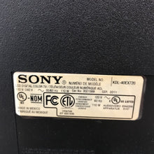 Load image into Gallery viewer, Sony Bravia HDTV Television #KDL-40EX720 (40&quot; Screen)
