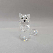 Load image into Gallery viewer, Swarovski Crystal Figurine - Sitting Cat #7634 (1.75&quot;)
