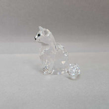 Load image into Gallery viewer, Swarovski Crystal Figurine - Sitting Cat #7634 (1.75&quot;)
