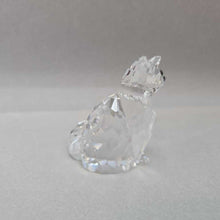 Load image into Gallery viewer, Swarovski Crystal Figurine - Sitting Cat #7634 (1.75&quot;)
