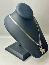 Load image into Gallery viewer, Liberty Sterling Howling Wolf Pendant on 24&quot; Flat Chain
