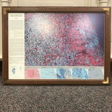 Load image into Gallery viewer, Framed Satellite Image Map of Northern Illinois (26x36)

