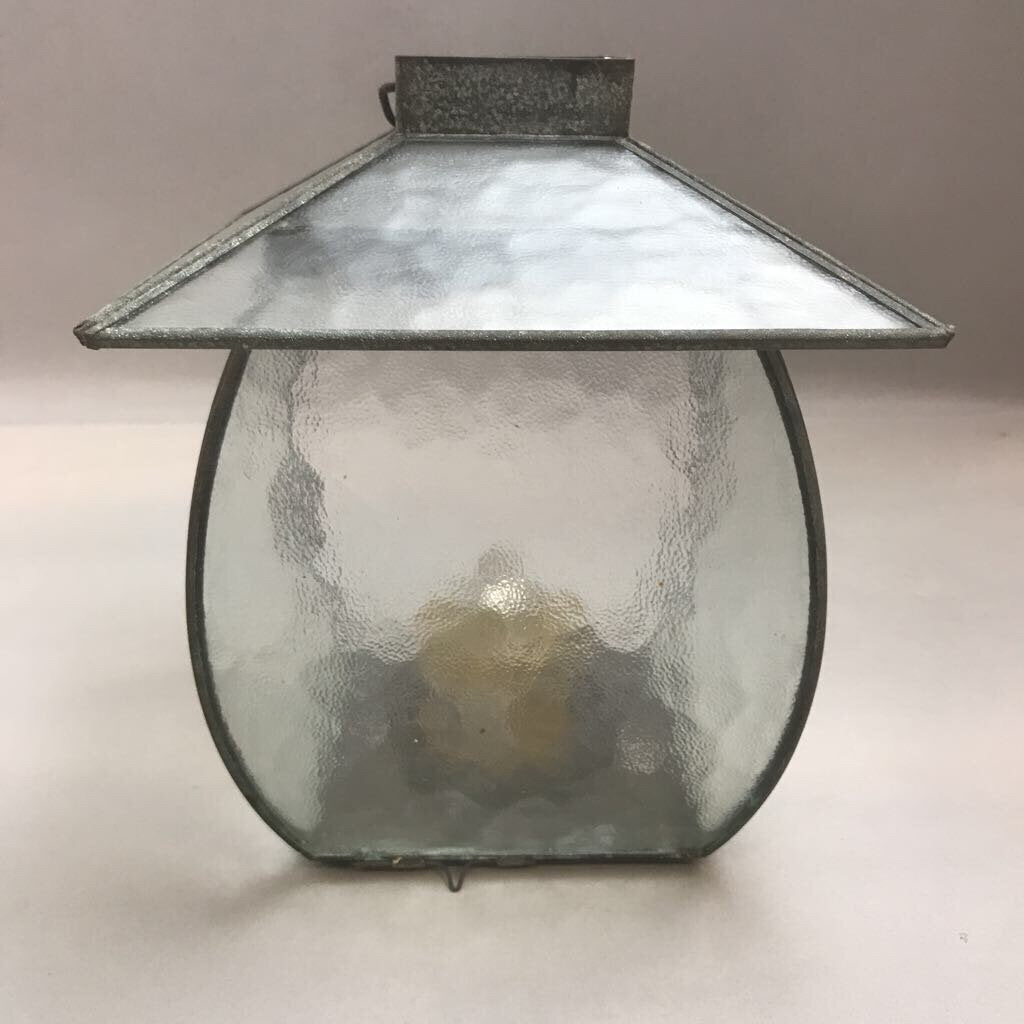 Metal & Glass Hanging Patio/Outdoor Lantern (10