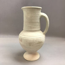 Load image into Gallery viewer, White Pottery Pitcher Vase (12&quot;)
