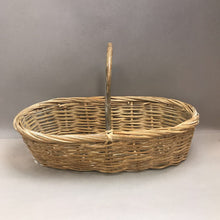 Load image into Gallery viewer, Vintage Oval Handled Gathering Basket (7x21x10)
