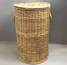 Load image into Gallery viewer, Tall Wicker Laundry Basket (22x14)
