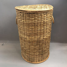 Load image into Gallery viewer, Tall Wicker Laundry Basket (22x14)
