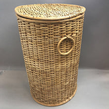 Load image into Gallery viewer, Tall Wicker Laundry Basket (22x14)
