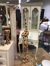 Load image into Gallery viewer, Wood Carved Giraffe Statue (70&quot;)
