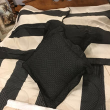 Load image into Gallery viewer, Gatsby Target Black/Gray Stripped Twin 6 Piece Bedding
