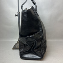 Load image into Gallery viewer, Vintage Relic Black Faux Leather Shoulder Bag Purse (12x14x5&quot;)
