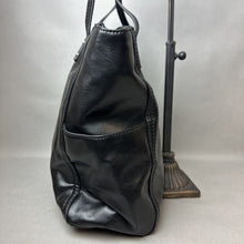 Load image into Gallery viewer, Vintage Relic Black Faux Leather Shoulder Bag Purse (12x14x5&quot;)
