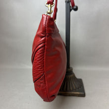 Load image into Gallery viewer, Vintage Leather Express Red Leather Convertible Clutch Crossbody Purse (7x12&quot;)
