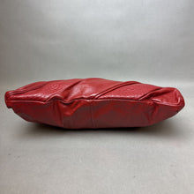 Load image into Gallery viewer, Vintage Leather Express Red Leather Convertible Clutch Crossbody Purse (7x12&quot;)
