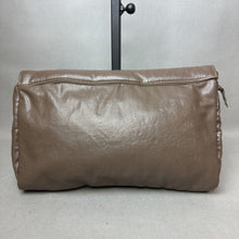 Load image into Gallery viewer, Vintage Safari Taupe Faux Leather Clutch Purse (7x11x2&quot;)
