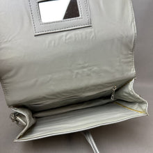 Load image into Gallery viewer, Vintage Metallic Silver Faux Leather Crossbody Purse (6x9x3&quot;)
