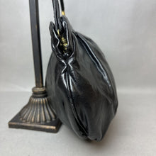 Load image into Gallery viewer, Vintage Black Faux Leather Crossbody Purse (9x12x2&quot;)
