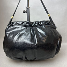 Load image into Gallery viewer, Vintage Black Faux Leather Crossbody Purse (9x12x2&quot;)
