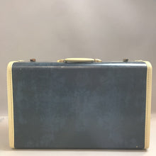 Load image into Gallery viewer, Vintage 1950s Samsonite Hard Shell Suitcase Blue Marble (13x21x8)
