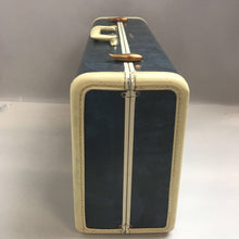 Load image into Gallery viewer, Vintage 1950s Samsonite Hard Shell Suitcase Blue Marble (13x21x8)
