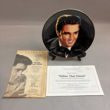 Load image into Gallery viewer, Delphi &quot;Elvis-Follow That Dream&quot; Collectible Plate (8&quot;)
