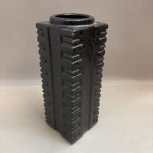 Load image into Gallery viewer, Royal Haeger Black Rectangular Vase Pottery (11&quot;)
