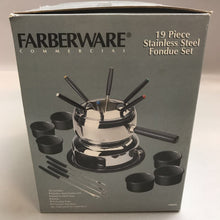 Load image into Gallery viewer, Farberware 19 Piece Stainless Steel Fondue Set
