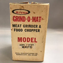 Load image into Gallery viewer, NIB Rival Grind-O-Mat Meat Grinder (10x6)
