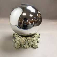 Load image into Gallery viewer, Silver Gazing Ball w/ Stand (13&quot;)
