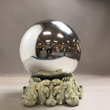 Load image into Gallery viewer, Silver Gazing Ball w/ Stand (13&quot;)
