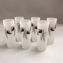 Load image into Gallery viewer, Set of 6 Frosted Highball Glasses (~7&quot;)
