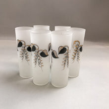 Load image into Gallery viewer, Set of 6 Frosted Highball Glasses (~7&quot;)
