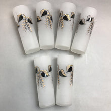 Load image into Gallery viewer, Set of 6 Frosted Highball Glasses (~7&quot;)
