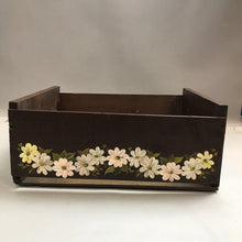 Load image into Gallery viewer, Hand Painted Floral Wood Crate (7x18x24)
