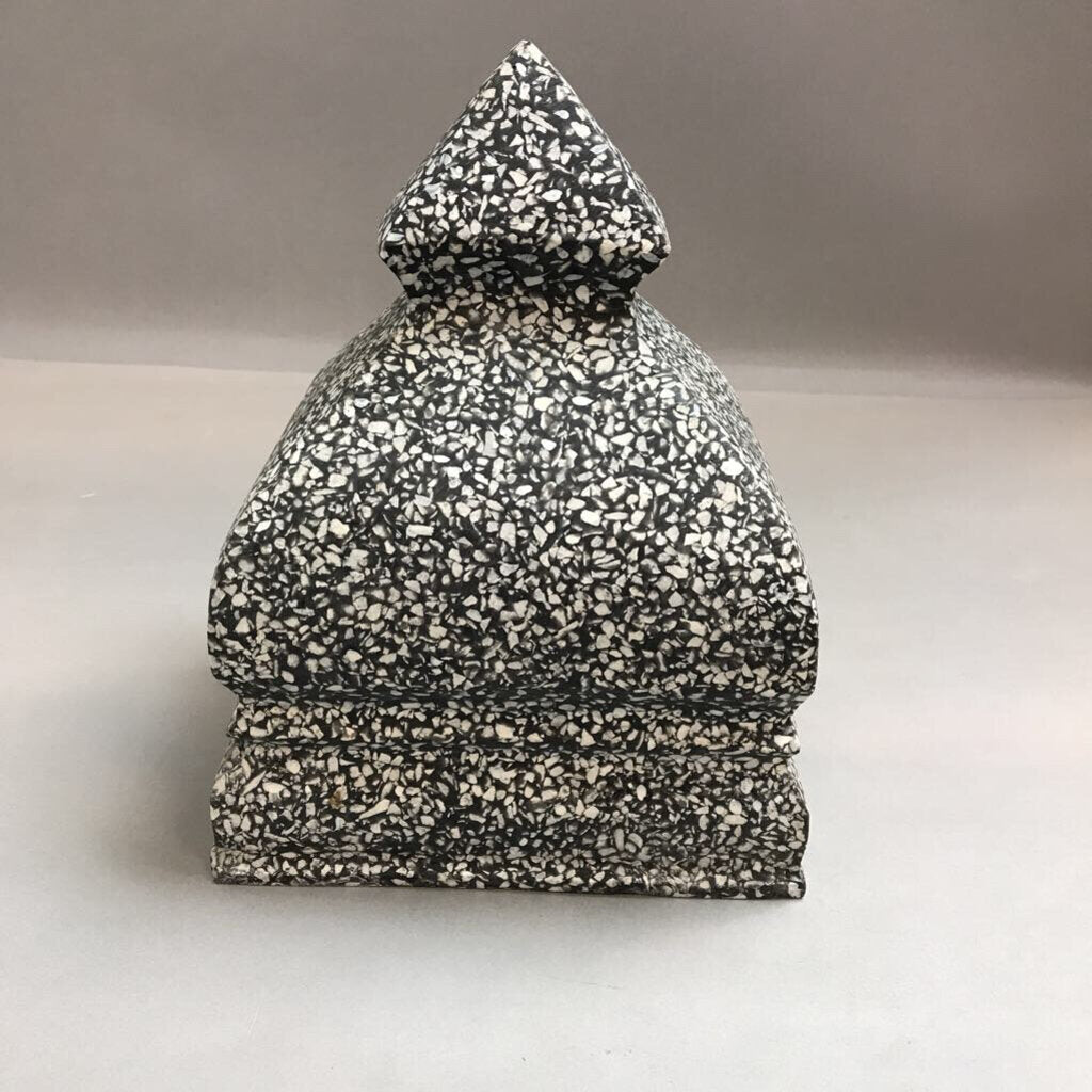 Terrazzo-Style Freestanding Decorative Finial (10.5x7.5x6)