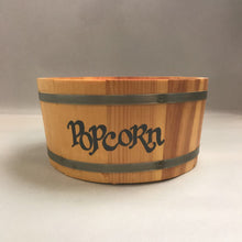 Load image into Gallery viewer, Wood Popcorn Barrel Style Bowl (6x12)
