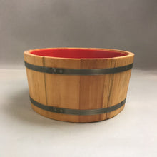 Load image into Gallery viewer, Wood Popcorn Barrel Style Bowl (6x12)
