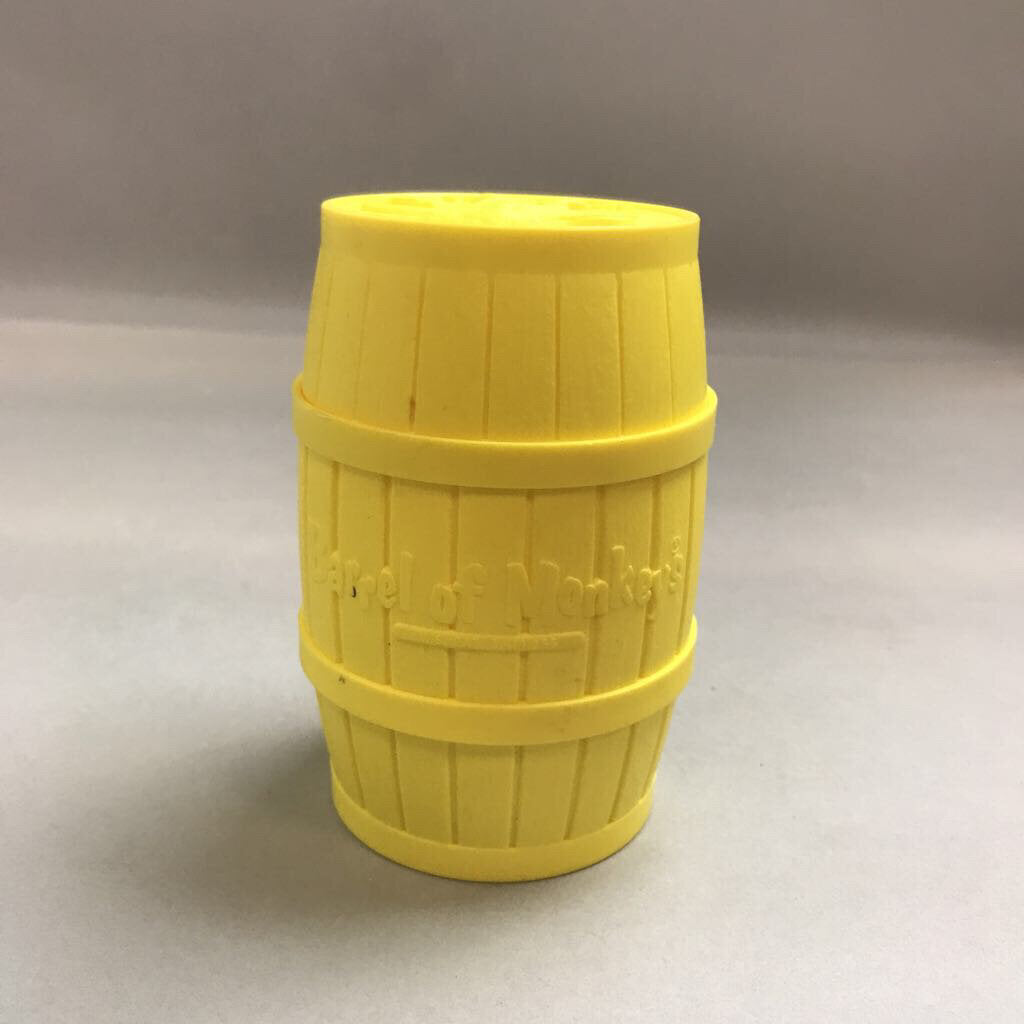 Vintage Barrel of Monkeys Game, Yellow w/ 16 Red Monkeys #8312 (5